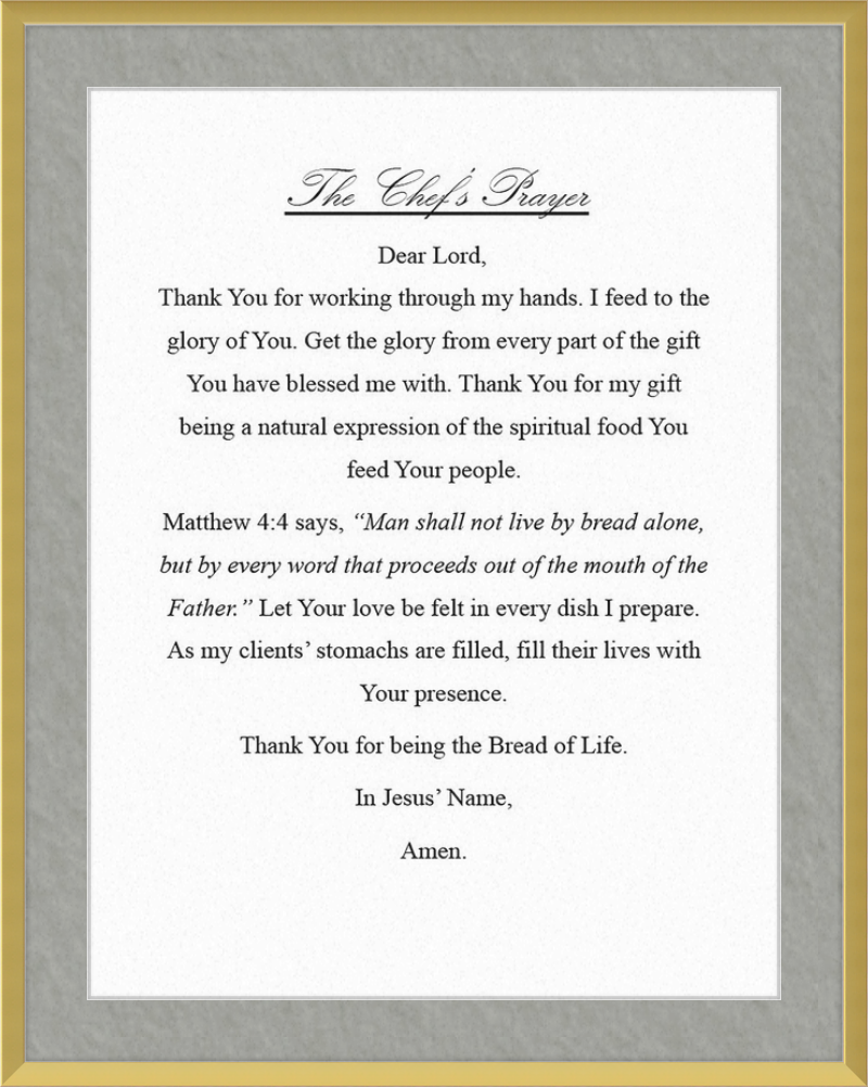Chef's Prayer
