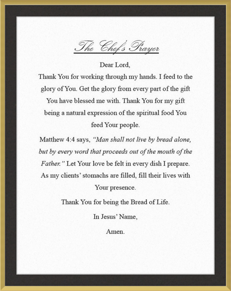 Chef's Prayer