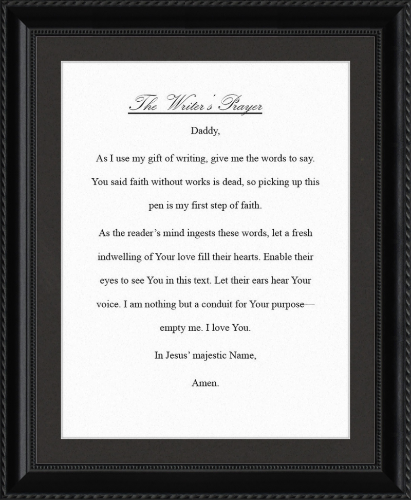 Writer's Prayer