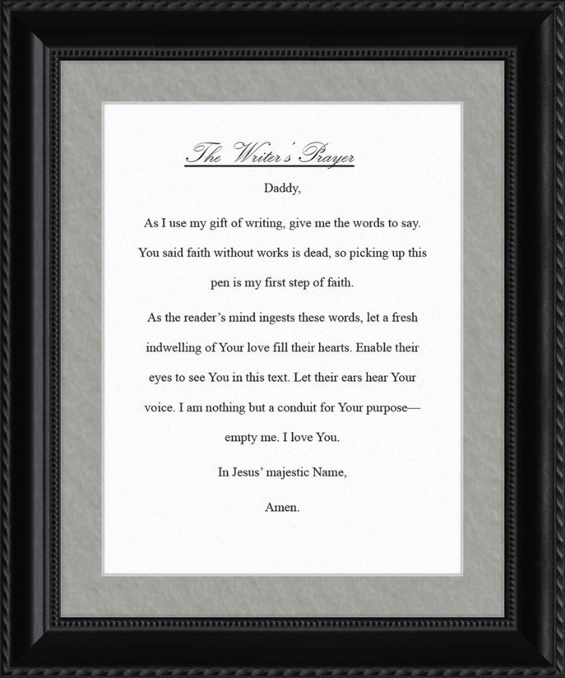 Writer's Prayer