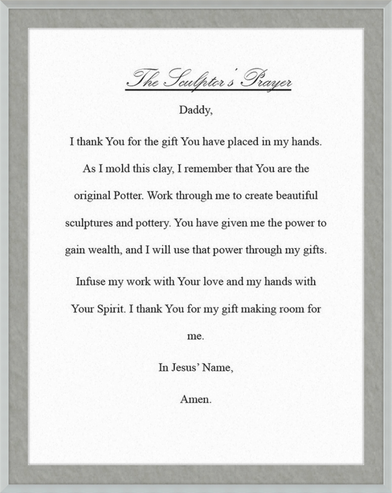 Sculptor's Prayer