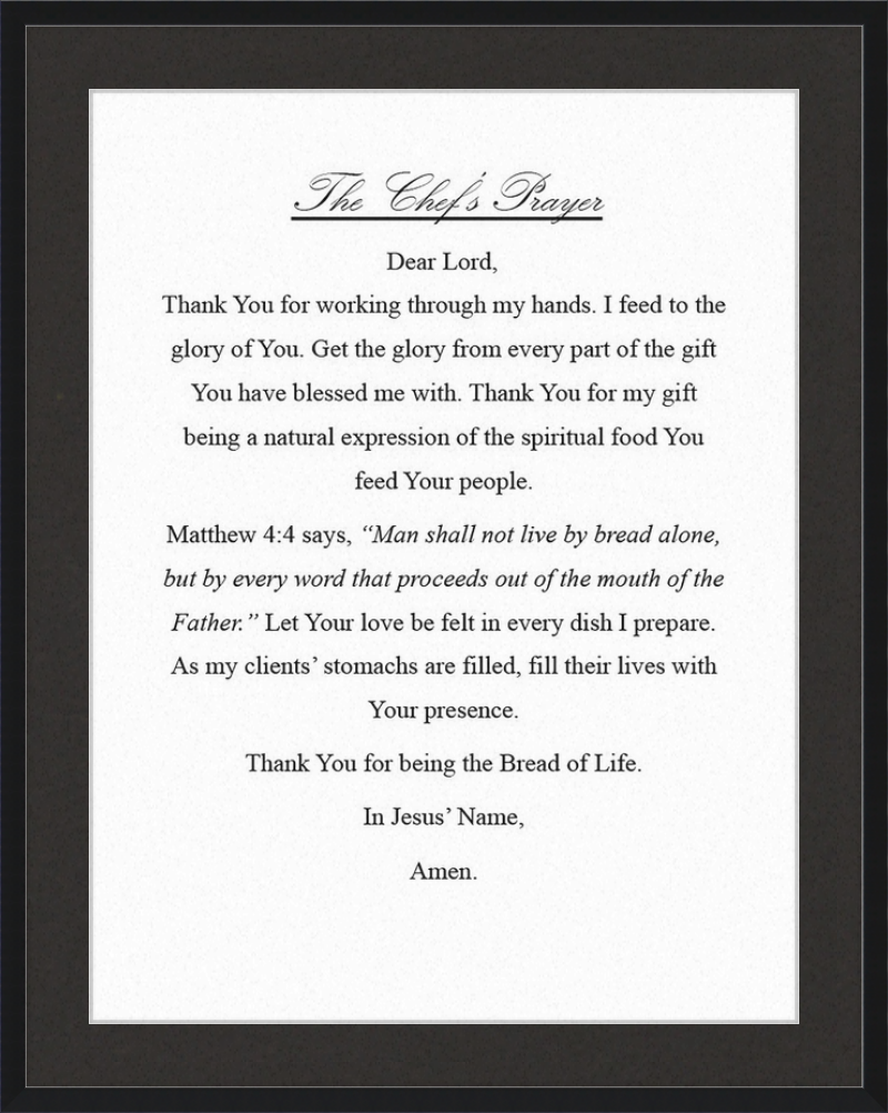 Chef's Prayer