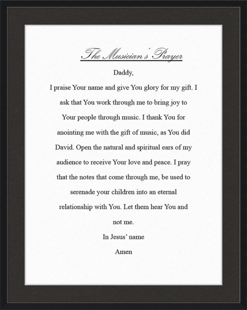 The Musician's Prayer