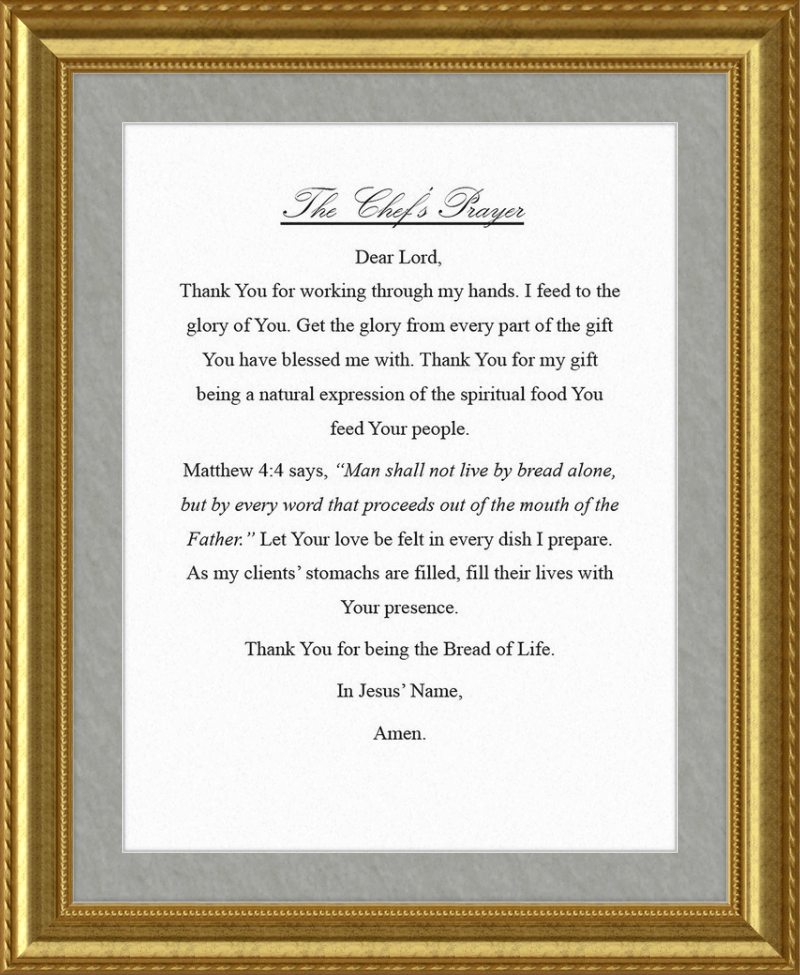 Chef's Prayer