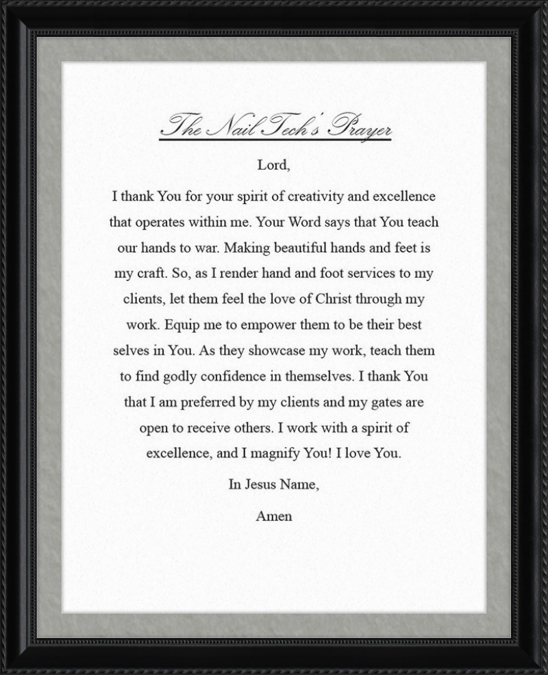 Nail Tech's Prayer