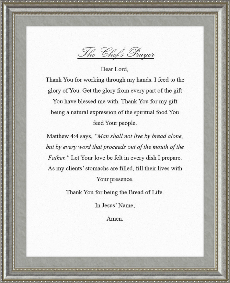 Chef's Prayer