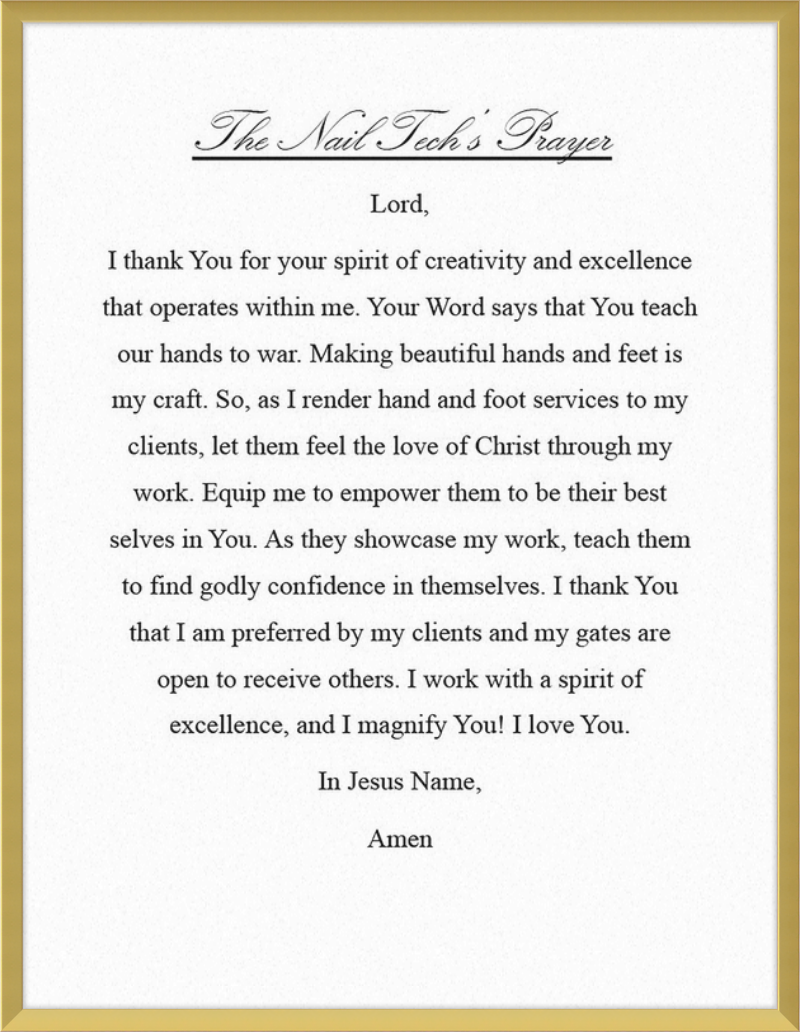 Nail Tech's Prayer
