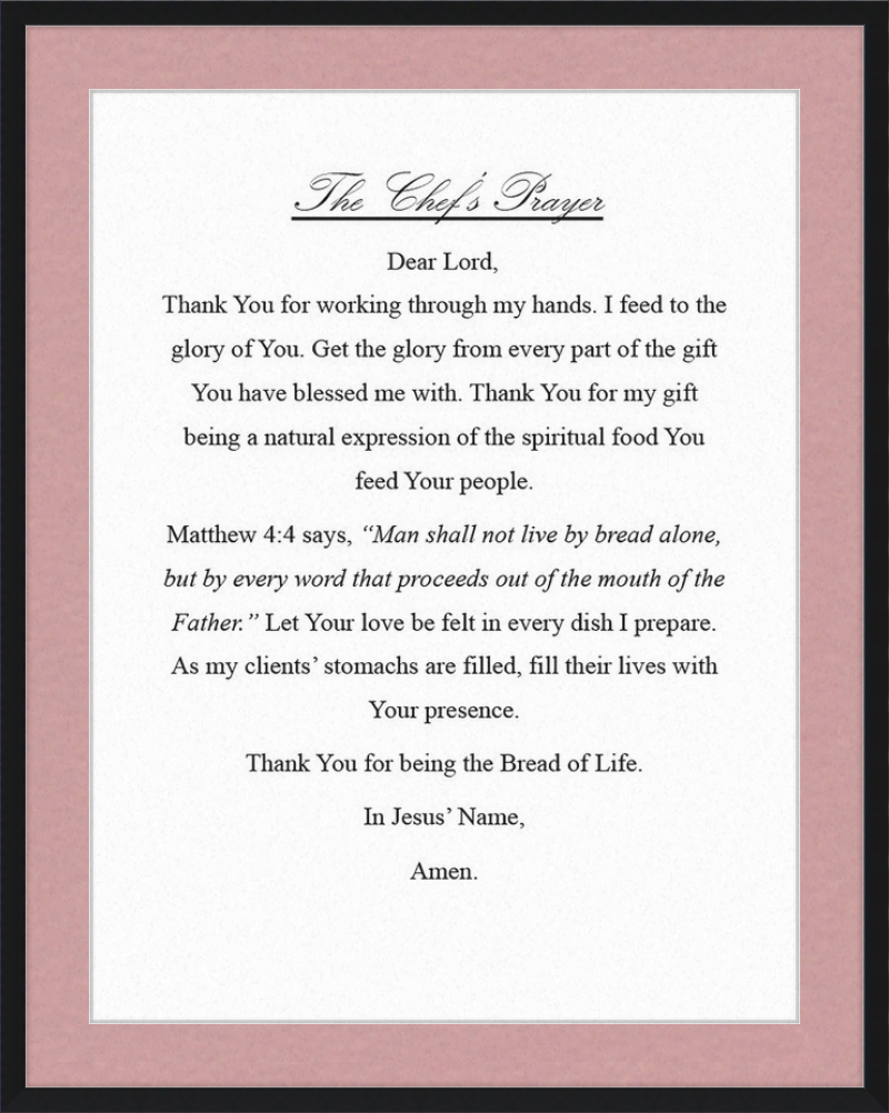Chef's Prayer