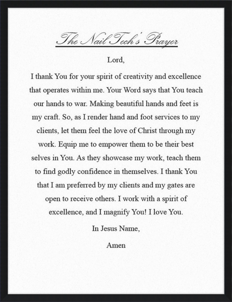 Nail Tech's Prayer