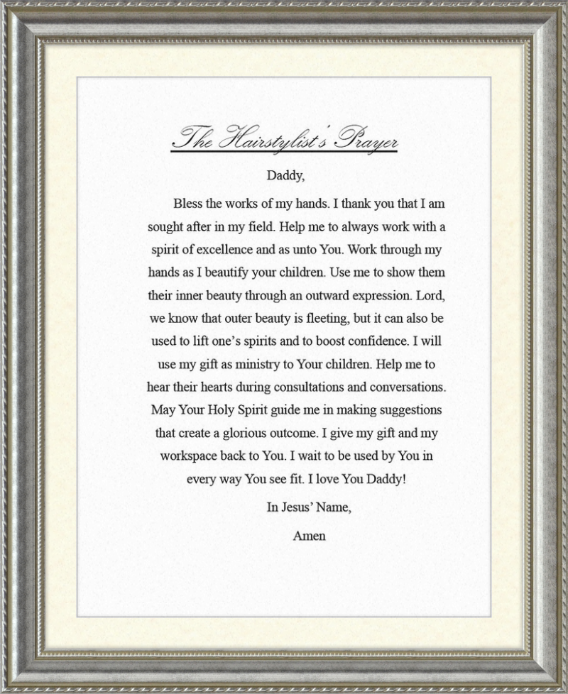 Hairstylist's Prayer