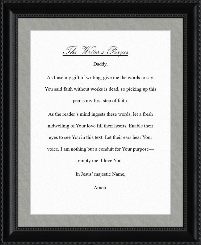 Writer's Prayer
