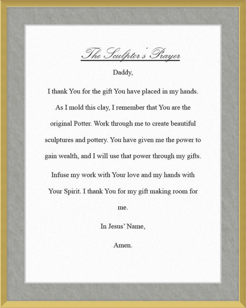 Sculptor's Prayer