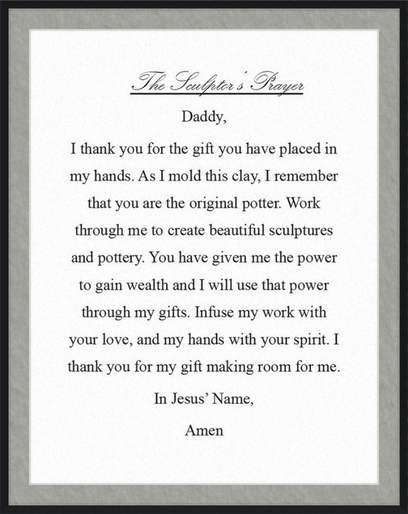 Sculptor's Prayer