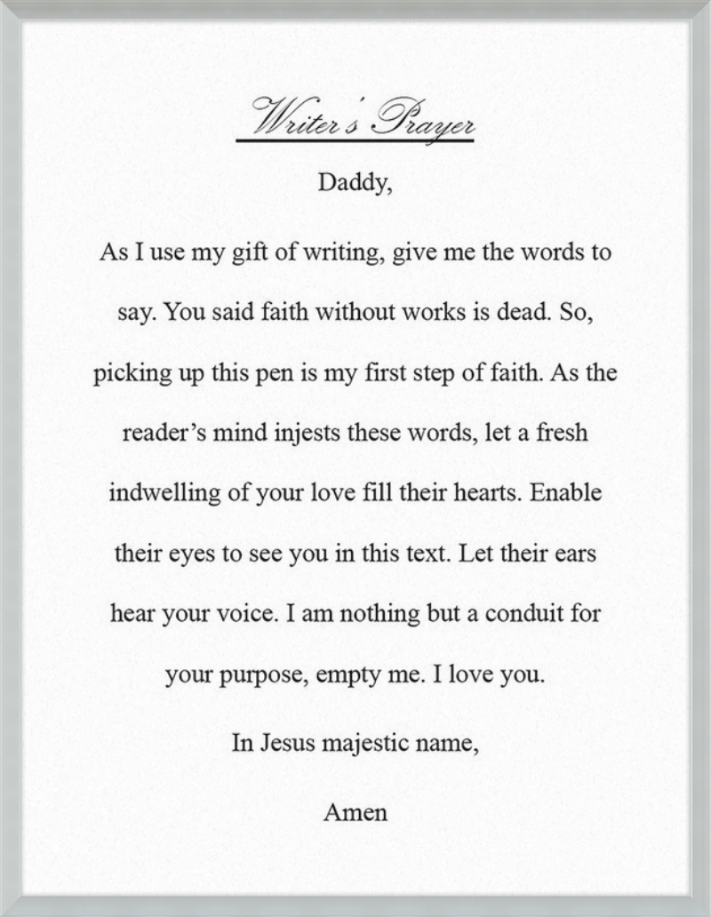 Writer's Prayer