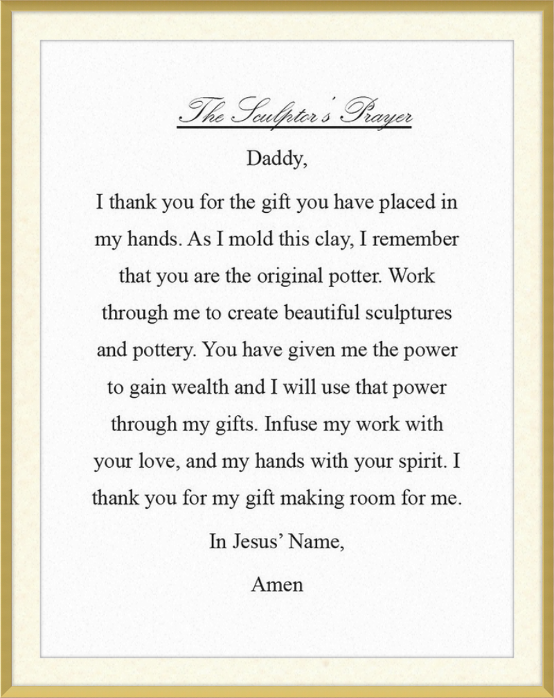 Sculptor's Prayer