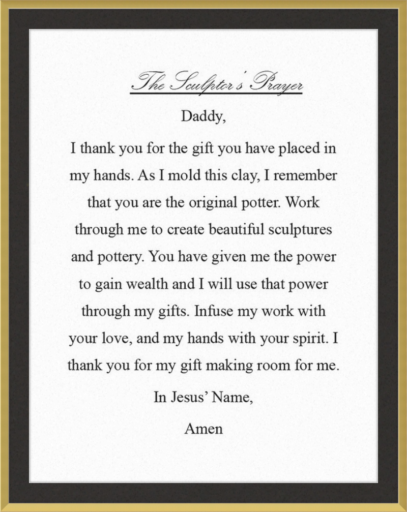 Sculptor's Prayer