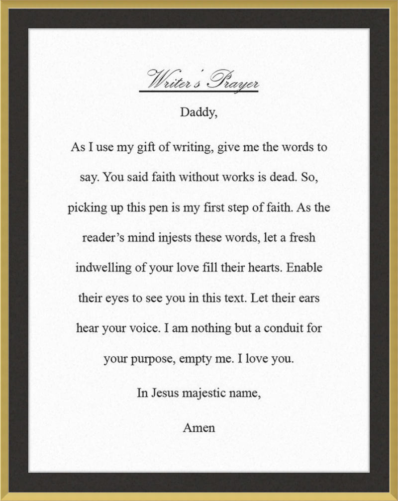 Writer's Prayer