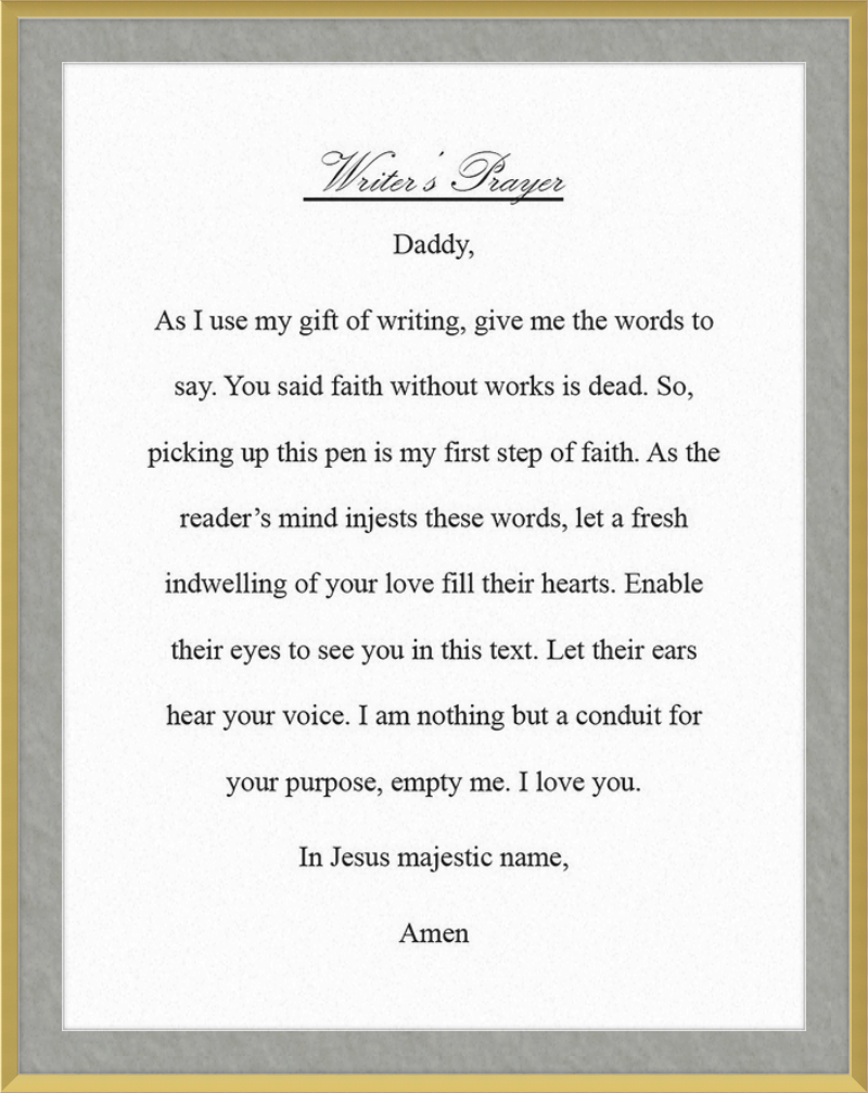 Writer's Prayer