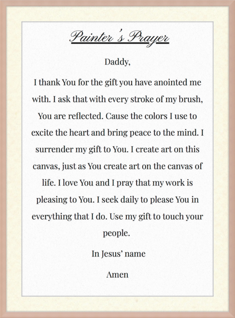 The Painters prayer