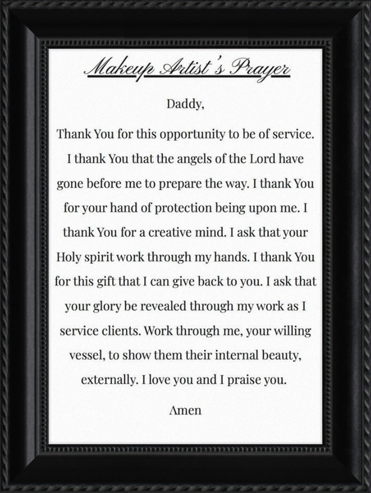 Makeup Artists Prayer