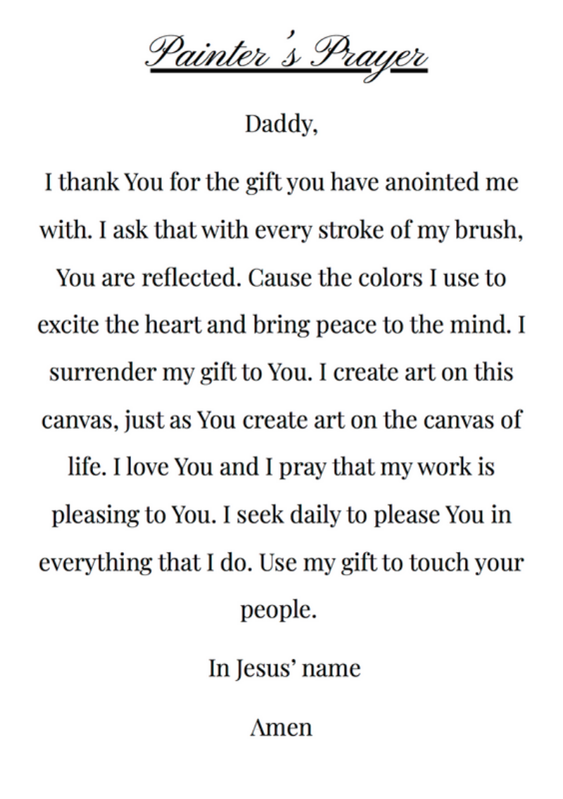 The Painters prayer