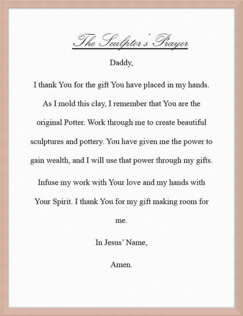 Sculptor's Prayer
