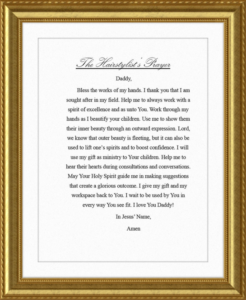 Hairstylist's Prayer