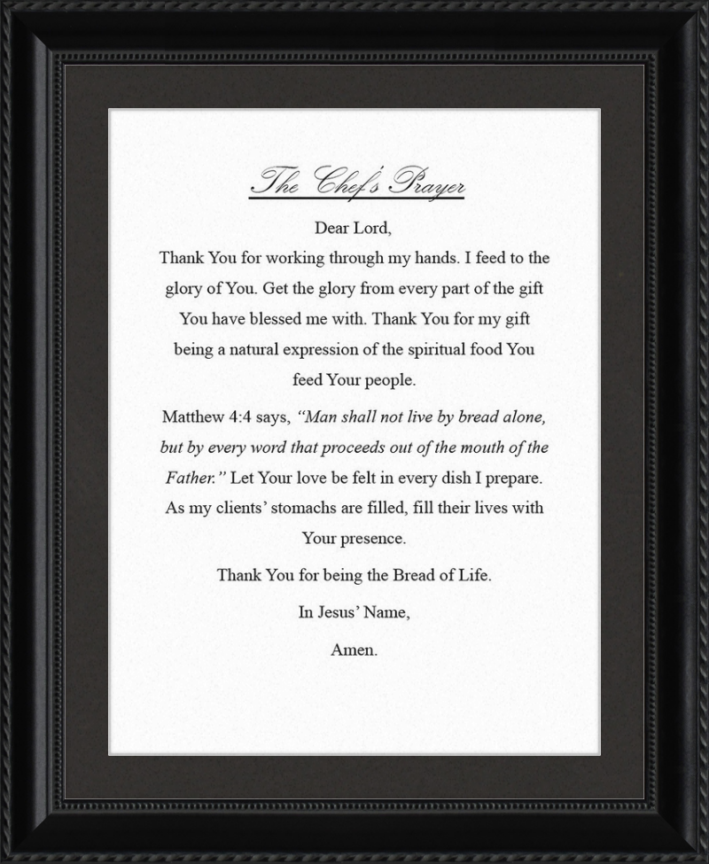 Chef's Prayer