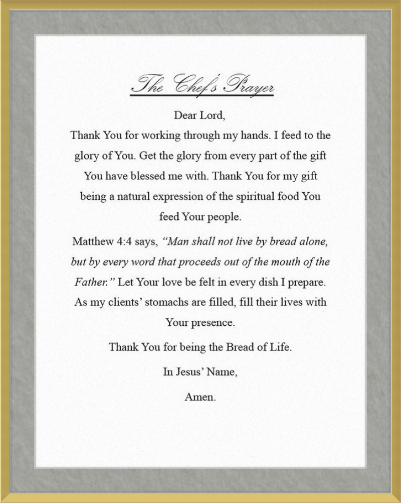 Chef's Prayer
