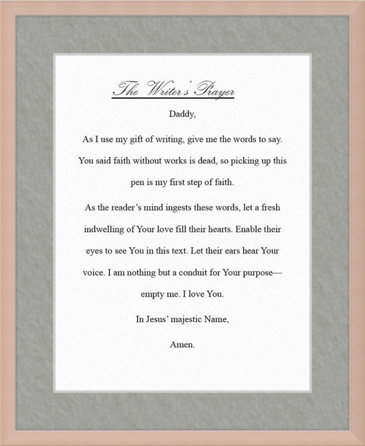 Writer's Prayer