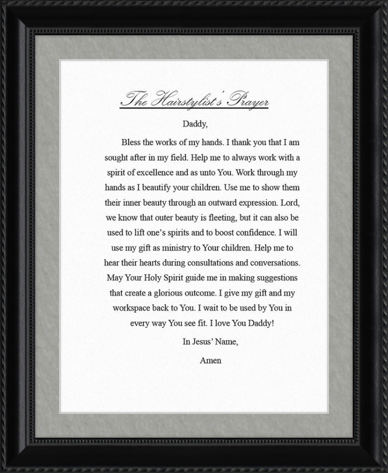 Hairstylist's Prayer