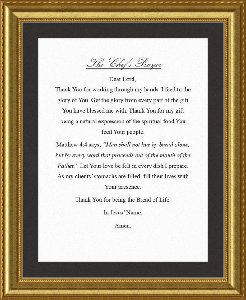 Chef's Prayer