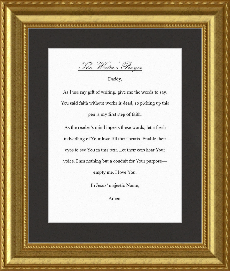 Writer's Prayer