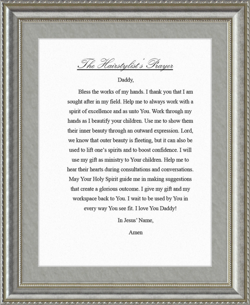Hairstylist's Prayer