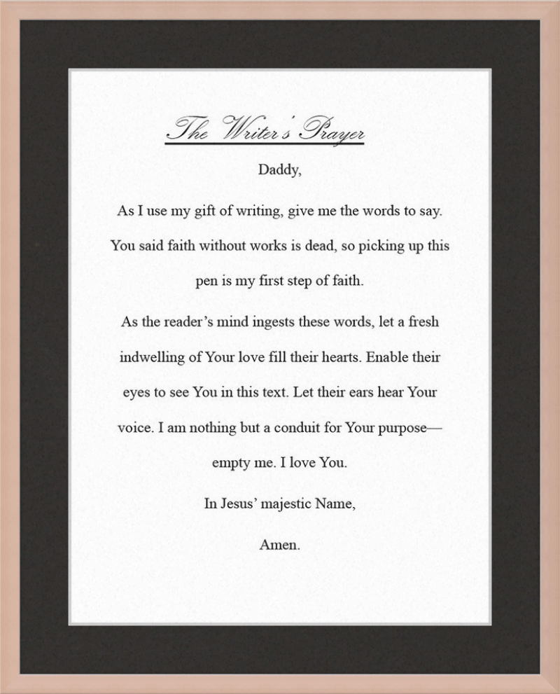 Writer's Prayer