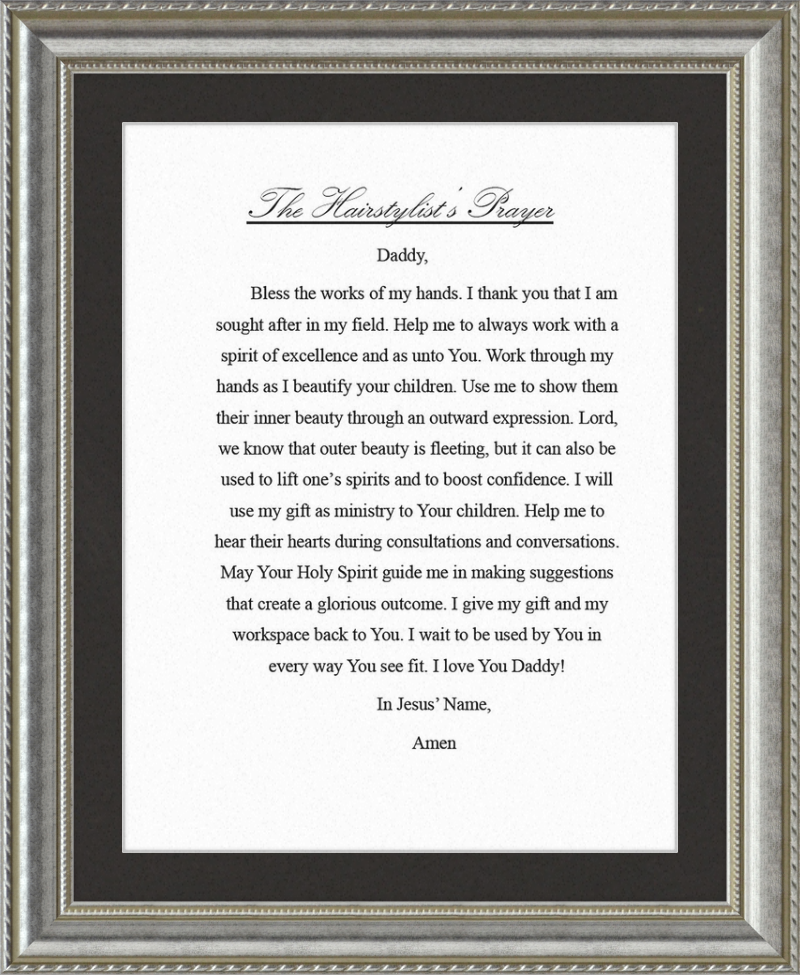 Hairstylist's Prayer