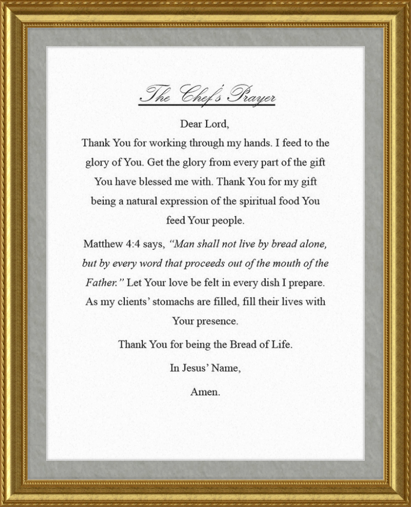 Chef's Prayer