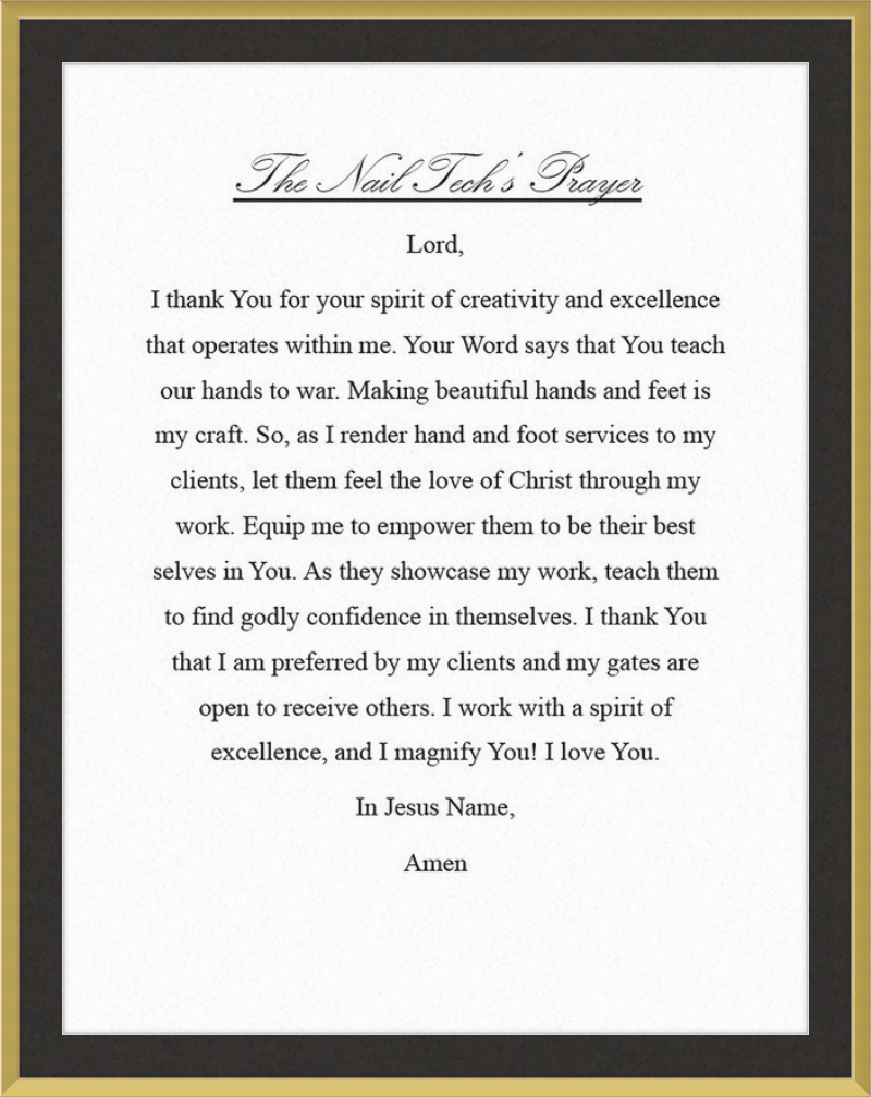 Nail Tech's Prayer
