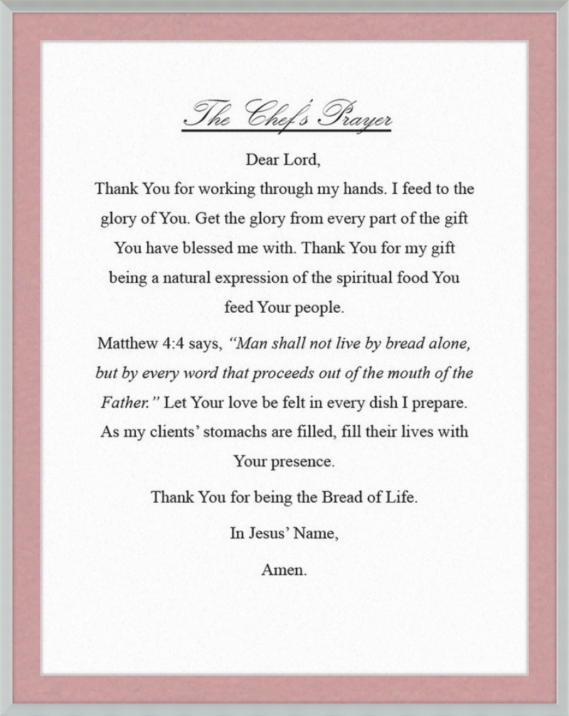 Chef's Prayer