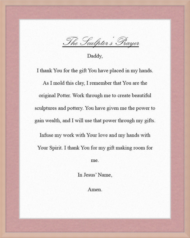 Sculptor's Prayer