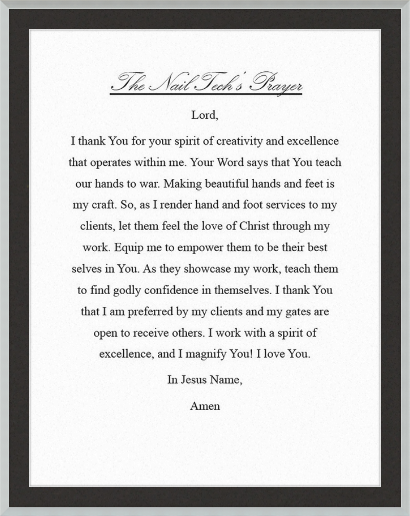 Nail Tech's Prayer