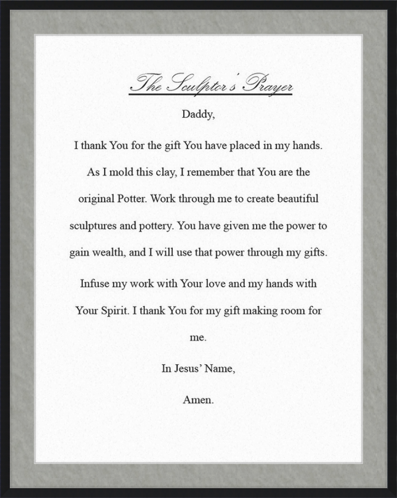 Sculptor's Prayer