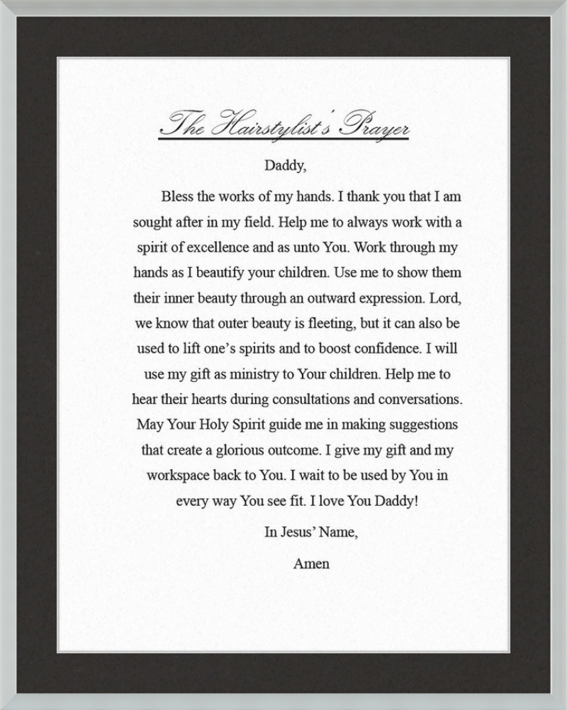 Hairstylist's Prayer