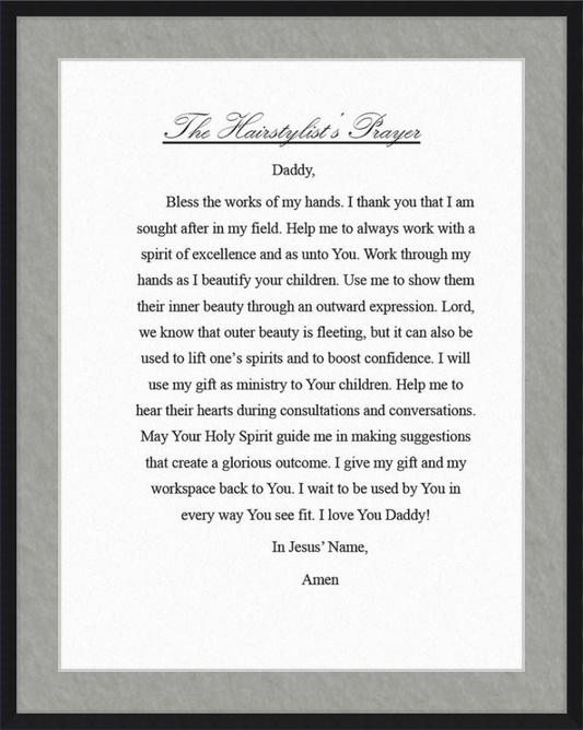 Hairstylist's Prayer