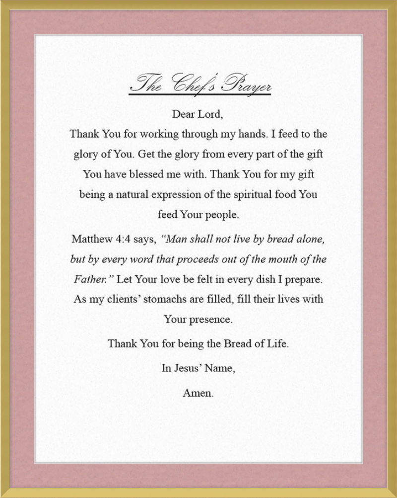 Chef's Prayer