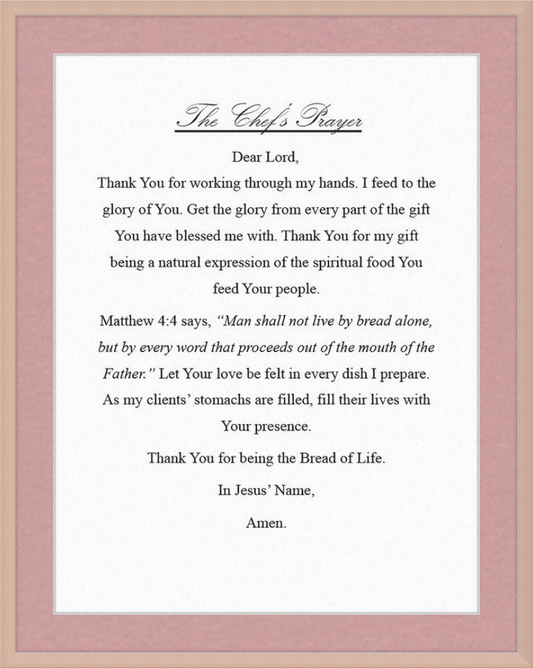 Chef's Prayer