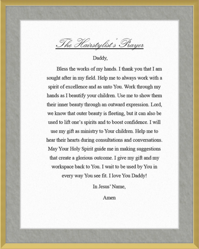 Hairstylist's Prayer