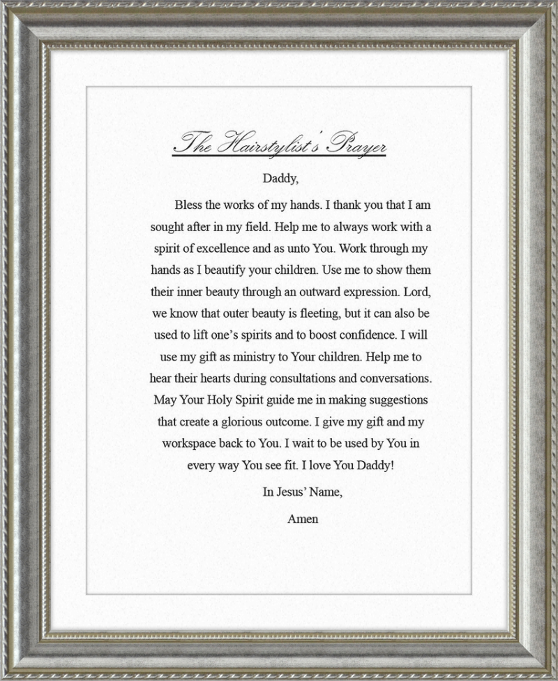 Hairstylist's Prayer