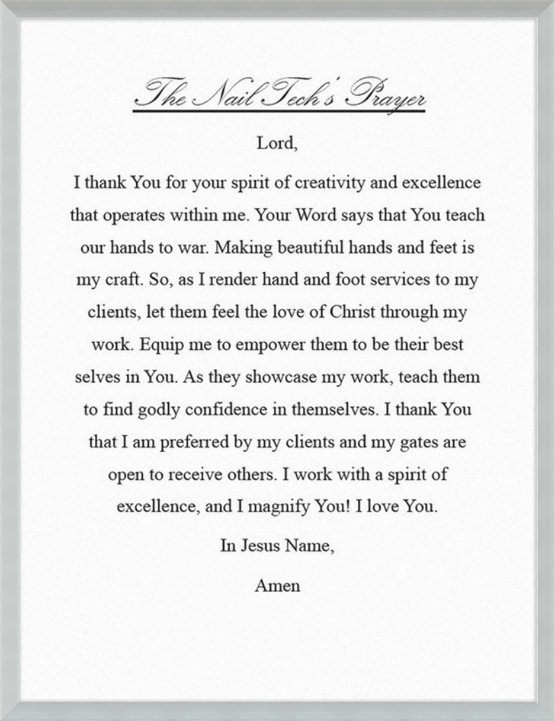 Nail Tech's Prayer