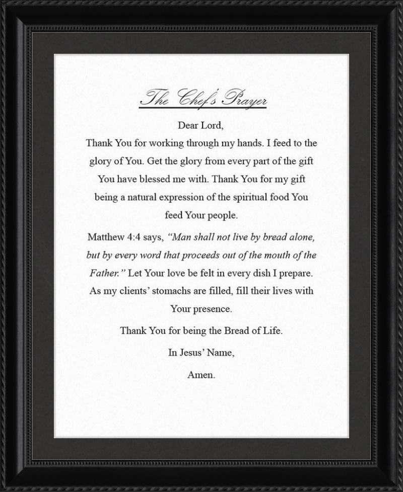 Chef's Prayer